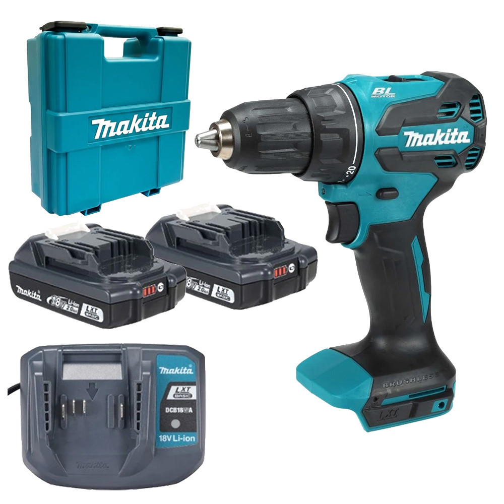 Акумуляторний дриль-шурупокрут Makita DDF490WVE 18В, 65 Нм, 2 АКБ 2.0 Аг, кейс Київ - фото 1