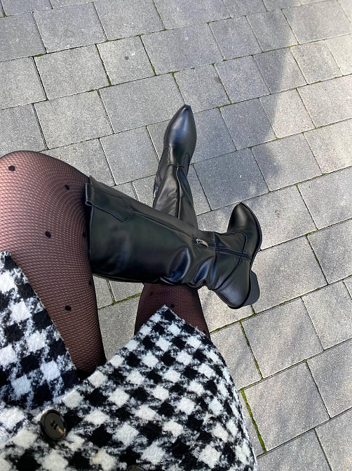 Чоботи жіночі EDAN K/B чорні (осінь-весна, шкіра натуральна) (6059) Коломыя - изображение 10