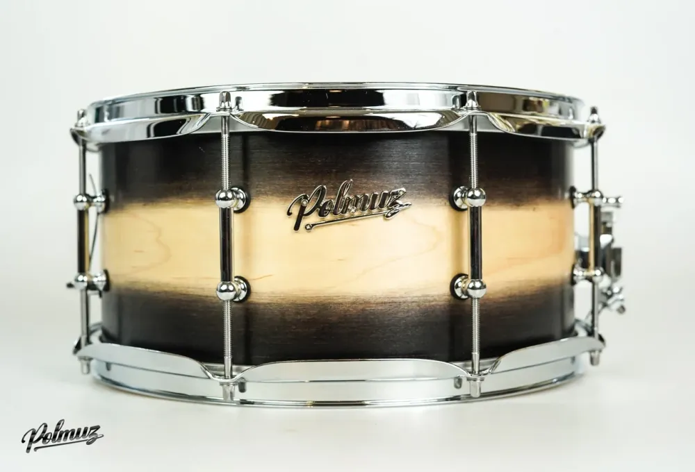 Ударна установка  Polmuz model 1 Maple 13x6,5 satin black natural fade made in Poland Київ - фото 1
