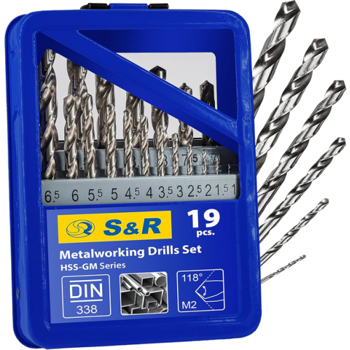 Набір свердел по металу S & R GМ 19 шт Одеса