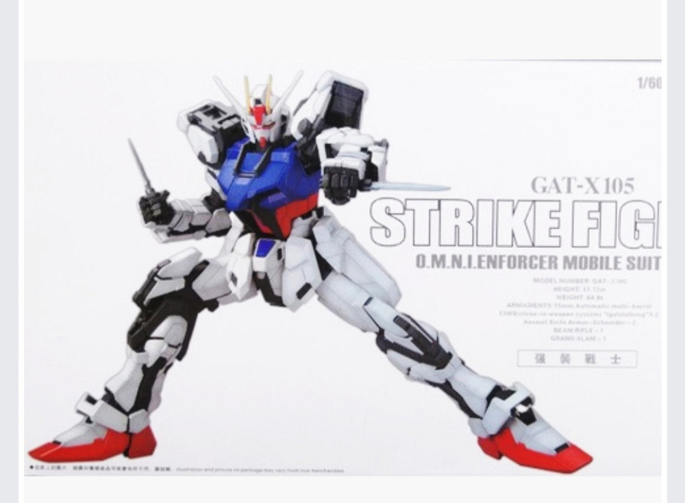 Daban] PG 1/60 GAT-X105 Strike Gundam Figther збірна модель, Гандам аніме Київ - фото 2