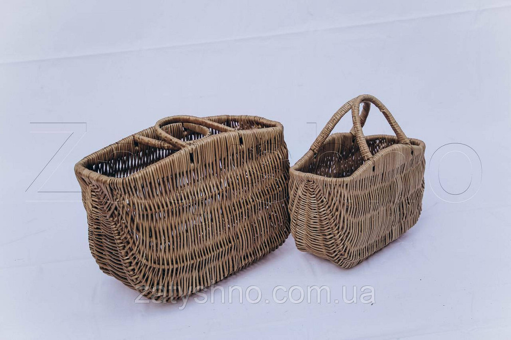Декоративная корзина средняя из лозы | плетеная корзина из лозы | корзини з лози Киев - изображение 7