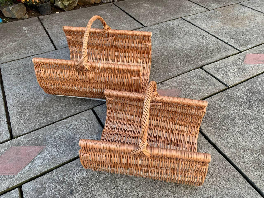 Корзина длинная на цветы | корзина из лозы вместительная |плетеная корзина на дрова Киев - изображение 5