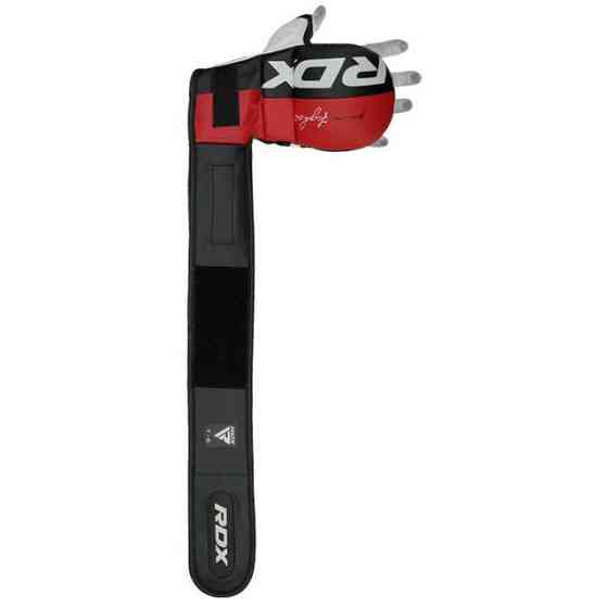 Рукавички для MMA змішаних єдиноборств бойового самбо мма бітки рукопашного бою шінгарти RDX T6 Red розмір L капа в комплекті Київ