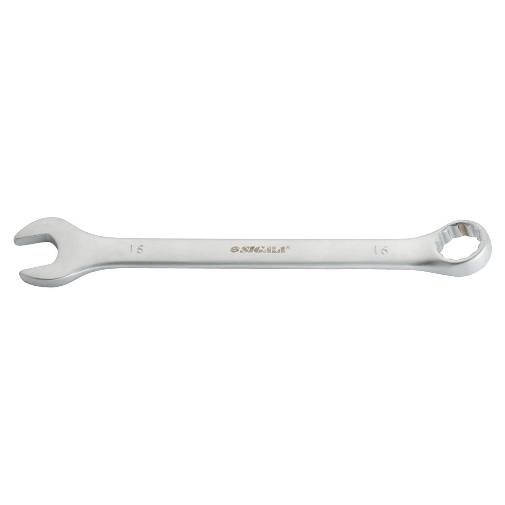 Ключ рожково-накидной 16мм CrV satine с подвесом SIGMA (6021611) Киев - изображение 3