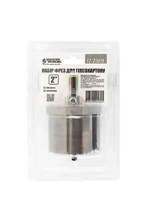 Набір фрез для гіпсокартону MASTERTOOL 26-63 мм 7 шт глибина різу 50 мм 12-2569 Рівне