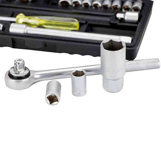 Grad Набор насадок торцевых 1/4", 3/8" в кейсе 20шт GRAD (6003055) Коломыя