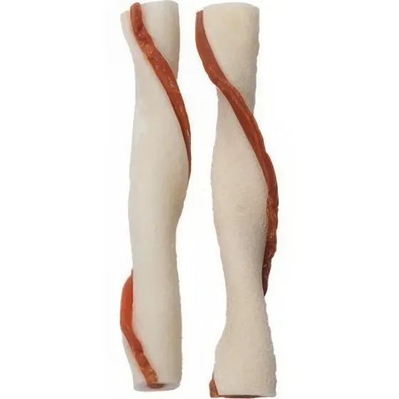 Кручені палички з сиром'ятної шкіри з качиним м'ясом для собак 500 г Київ