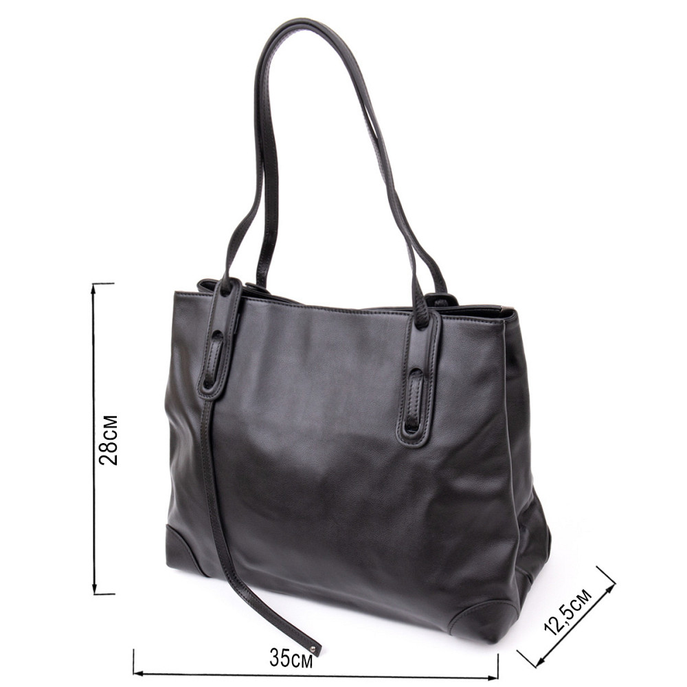 Сумка жіноча прямокутної форми Vintage 20400 Чорна Київ - фото 3