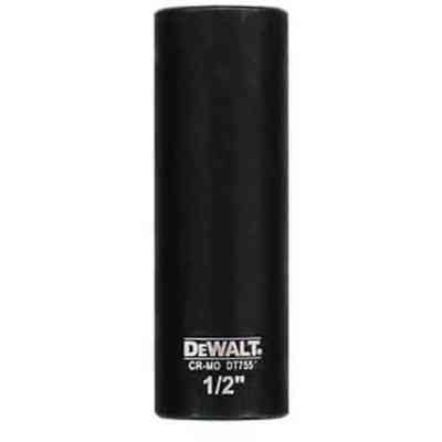 Головка торцева DeWALT ударна "IMPACT" 1/2" х 19 мм, подовжена, шестигранна (DT7553) Вінниця