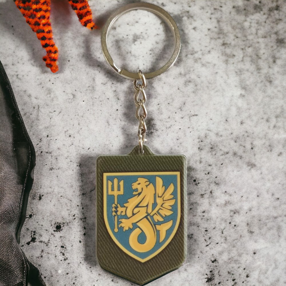 Брелок гумовий  37 окрема бригада морської піхоти Київ - фото 1