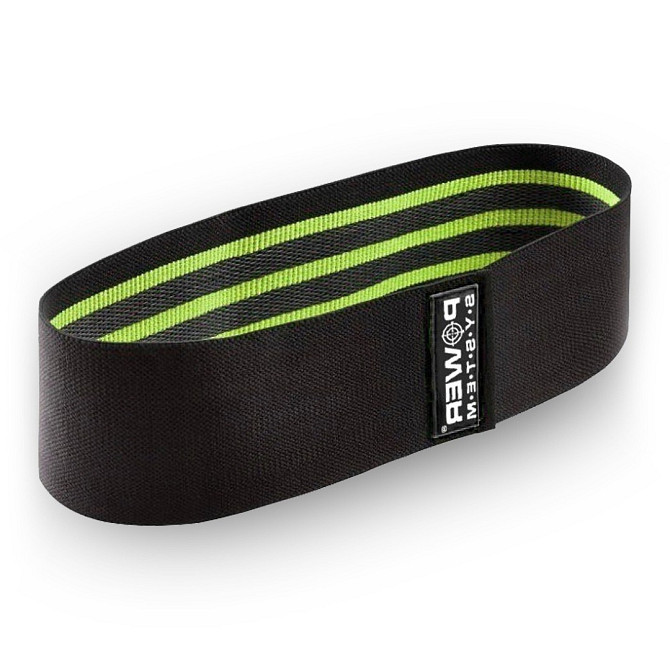 Тканева гумка для фітнесу та спорту Power System PS-4092 Booty Band LVL 2 Black/Green (d_80 см. нава Кам'янське - фото 5