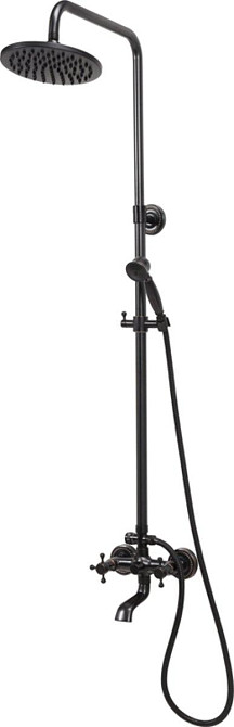 Душовий комплект RETRO BLACK 1 FALA : 2 функції, регульована висота 95-130 см [5] Одеса - фото 1