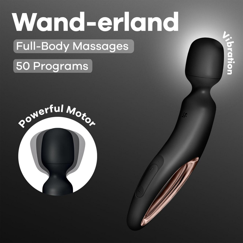 Вибромассажер Satisfyer Wand-erland (Black/Rosegold) Sex Aura Киев - изображение 6