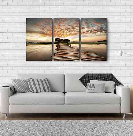 Модульная картина Мост Природа  Аrt-201_3А Киев