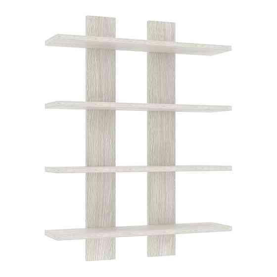 Полиця навісна П-4, Дуб Шамоні Світлий, 600/120/800 Львів