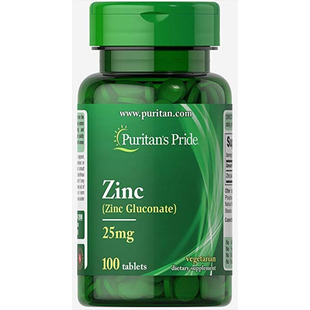 Цинк Puritan's Pride Zinc 25 mg 100 tabs Киев - изображение 1