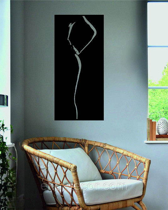 Декоративное настенное Панно «Женский Образ», Декор на стену 70*32 см, Черный Киев - изображение 10