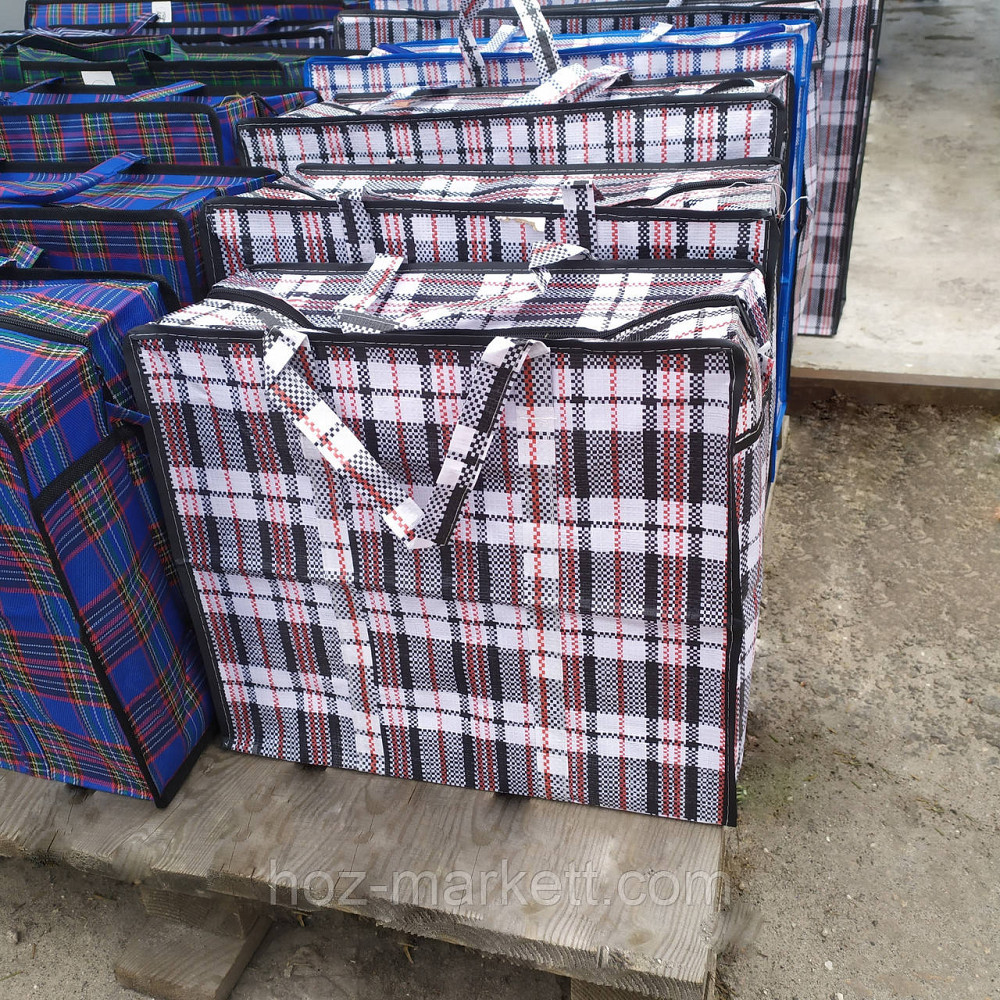 Сумка хозяйственная с молнией 90 х 60 х 35 см 6 шт упаковка К8 Харьков - изображение 3