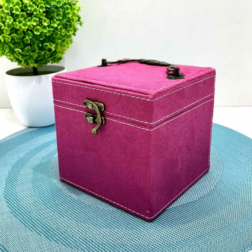 Набір для творчості прикраси дзеркальце набір намистин та підвісок основи для браслетів та намиста пінцет у валізі Рожевий Чернигов - изображение 3