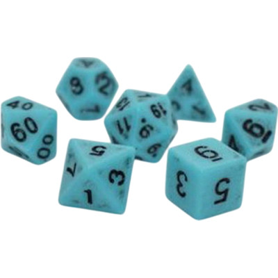 Набор кубиков для настольных игр Games 7 Days Ancient 7 Dice Set - Light Blue (7 шт.) (g7danc03) Винница - изображение 1