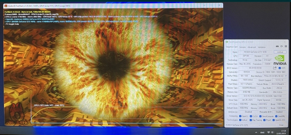 Відеокарта ASUS/Palit GTX 1070 8Gb. GDDR5. Київ - фото 4