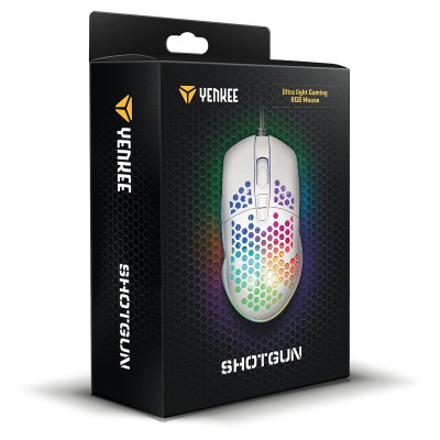 Мишка YENKEE YMS 3030WE Shotgun USB White (45015502) Вінниця - фото 5