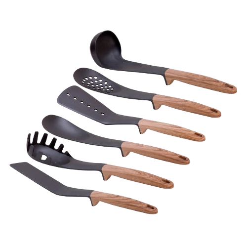 Набір кухонного приладдя 7 предметів:(6шт + підставка) нейлон під дерево 5235 KAMILLE Житомир - изображение 4