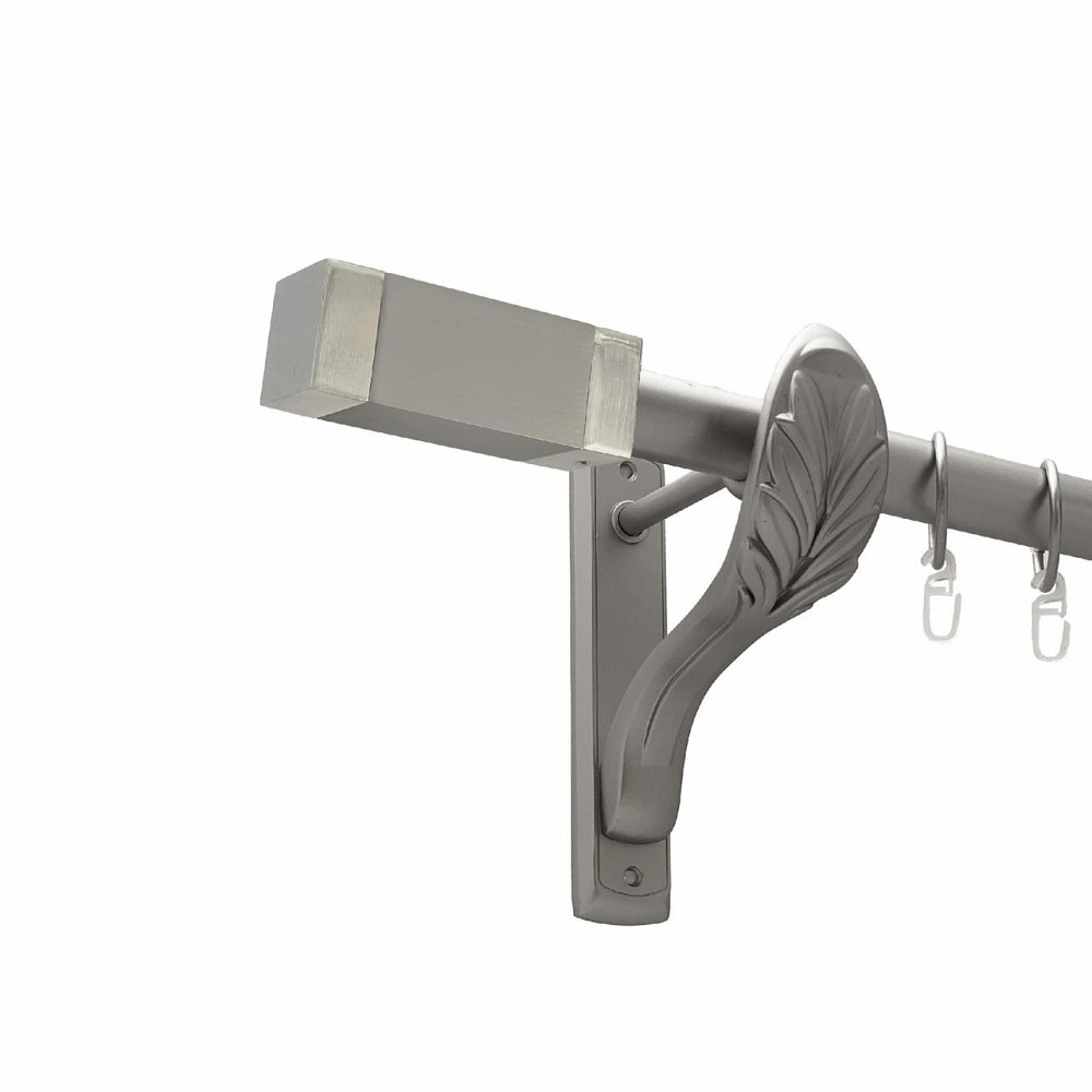 Карниз Orvit Квадро металевий однорядний ретро гладка труба кільце металеве Сатин 25 мм 140 см (00-00027502) Львів - фото 1