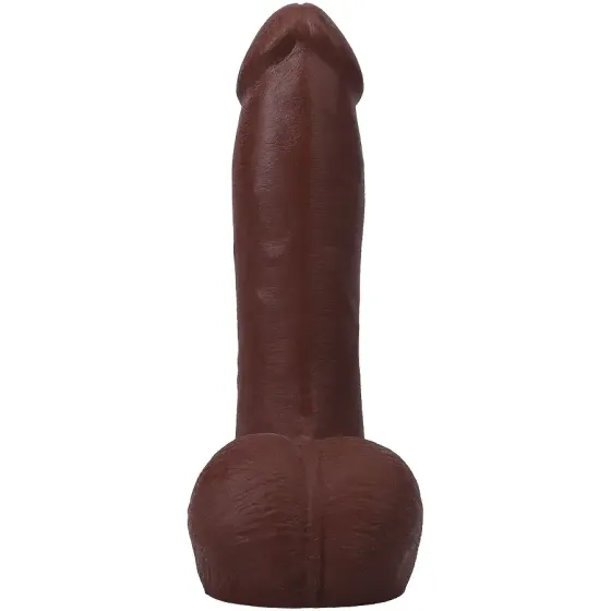 Фалоімітатор Doc Johnson The Realistic Cock ULTRASKYN - 7 Inch with Balls Chocolate Львов