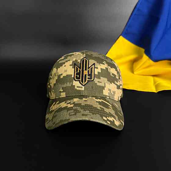 Бейсболка (кепка) піксель ЗСУ з вишивкою (канвас) Запоріжжя