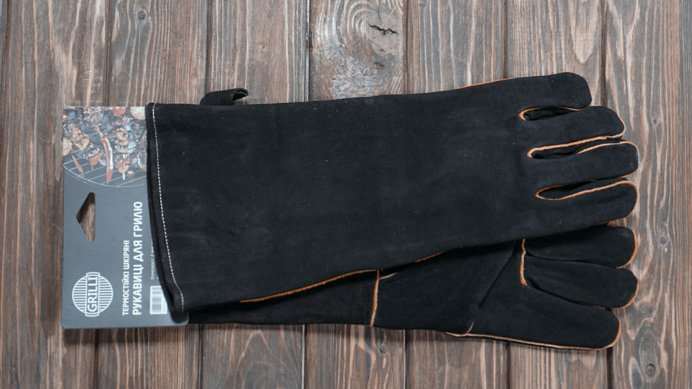 Термостойкие кожаные перчатки для гриля 2 шт. GRILLI 777702 Код: 004900 Ровно - изображение 5