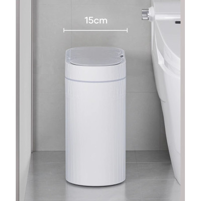 Контейнер для сміття JAH Сенсорний Овальний Білий 8 л (6601) Вінниця - фото 10