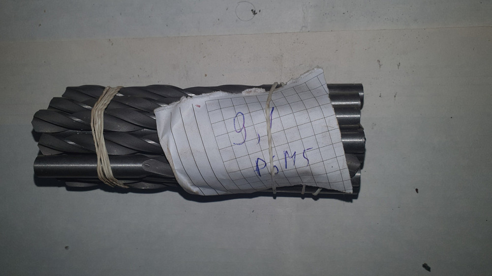 Свердло з циліндричним хвостовиком 9.1 мм. Р6М5. СССР. Харків - фото 1