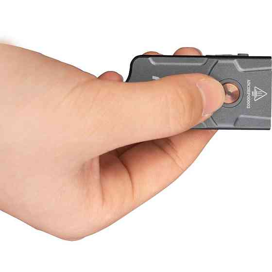 Фонарь наключительный Fenix ​​E03R V2.0, серый Ровно