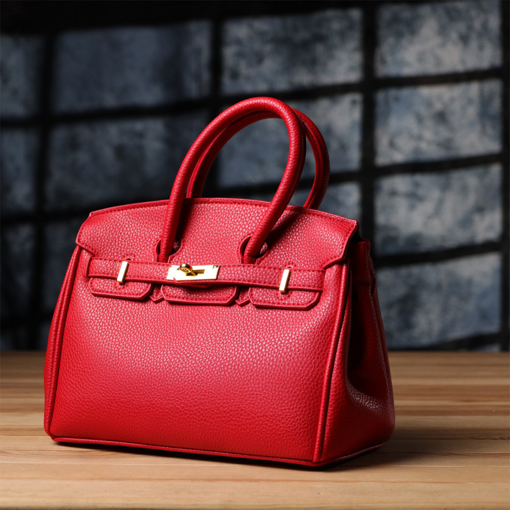 Стильна жіноча сумка з екошкіри Vintage sale_15153 Червоний Київ - фото 7