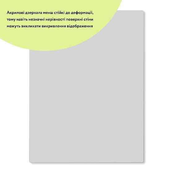 Самоклеющееся акриловое зеркало 30×40 см Киев
