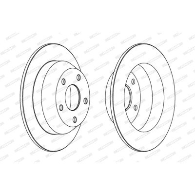 Гальмівний диск FERODO DDF1553C Вінниця - фото 1