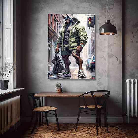 Картина Холсті в спортзал  Кролики KLM_9 Київ