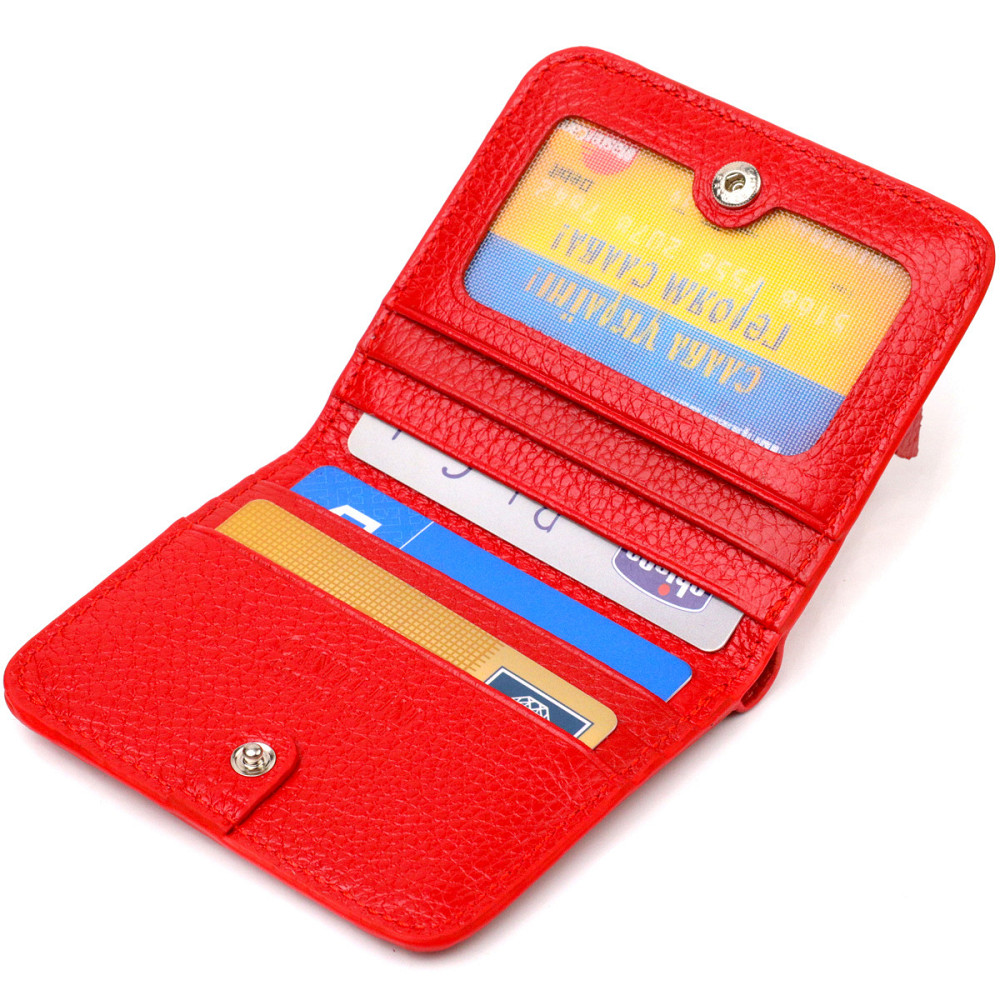 Превосходный женский кошелек небольшого размера из натуральной кожи флотар CANPELLINI 21803 Красный Киев - изображение 3