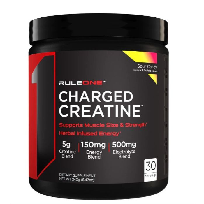 Креатин Rule One Charged Creatine 240 gram (Sour Candy) Луцьк - фото 1