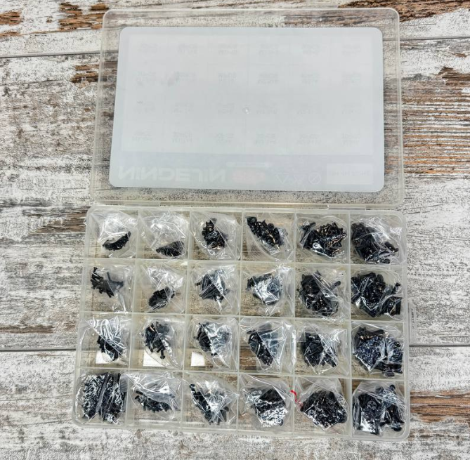 Набор винтов потайных для ноутбуков и электроники M1.4–M3, 720 шт, микровинты Киев - изображение 7