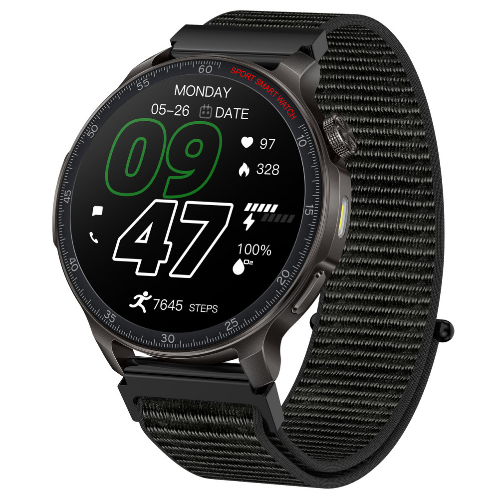 Розумний смарт-годинник Smart Colorado Nylon Black (2 ремінці) Київ - фото 11