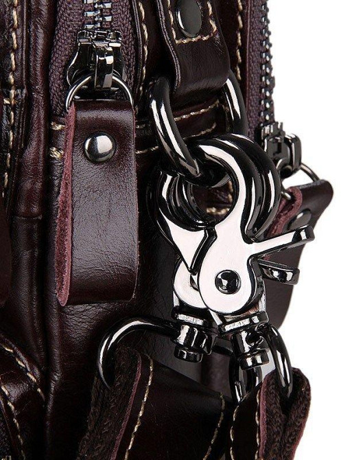 Сумка чоловіча Vintage 14435 Коричнева Київ - фото 9