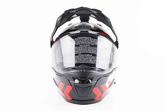 Шолом кросовий/ендуро/АТV SOLID ZS-913 M, ЧОРНИЙ з червоно-білим Киев