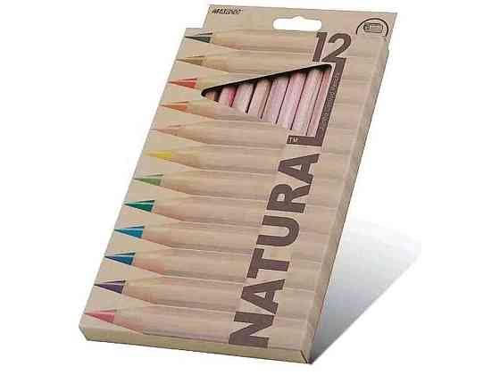 Карандаши цветные 12кол. Natural-Cedarlite 6100-12СВ шестигранные ТМ MARCO Киев
