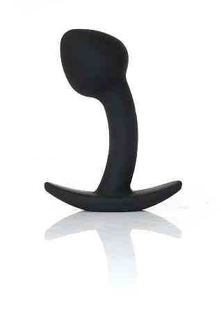Анальна пробка - Silicone Black Curved Plug S Sex Aura Київ