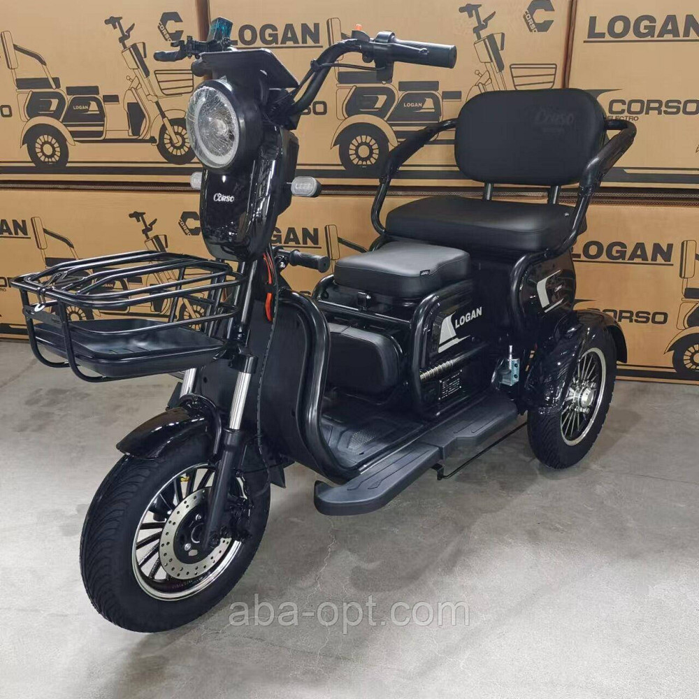 Електричний трицикл Corso Logan S 1200W-72вт-23А/ч шини 10"-10" купить в интернет магазине Одеса - фото 7