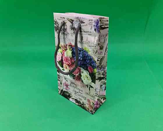 Пакет бумажный подарочный малый 11/18/5(арт М021) (12 шт) Харьков