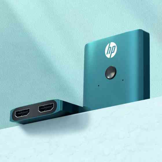 Сплітер HP HDMI 2.0 UHD 4K/30Hz 3D, HDCP,1080P 2in 1out Блакитний (DHC--HD01v) Київ